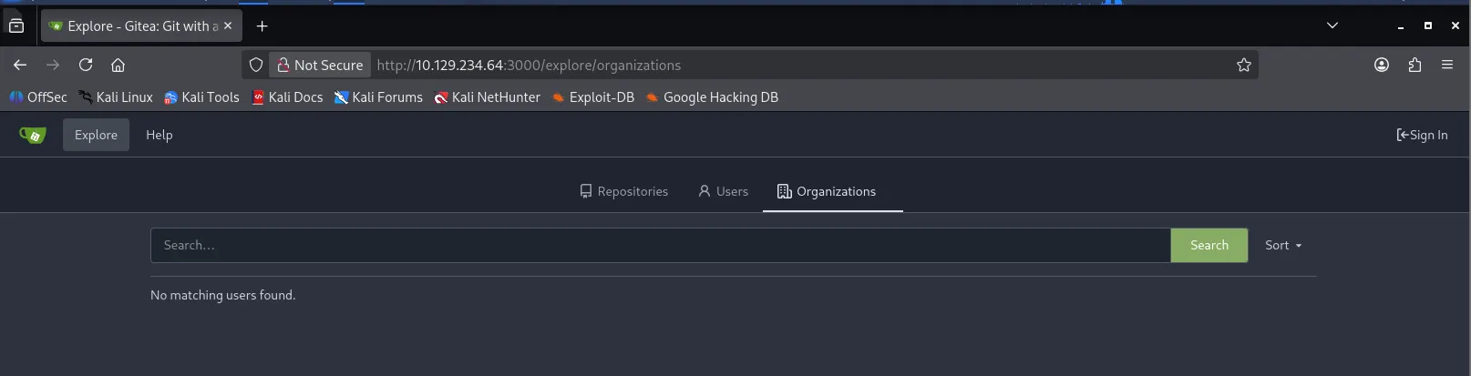 Gitea Organizations